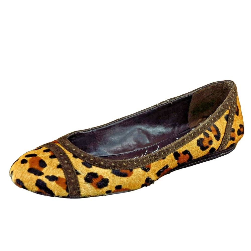 Ralph Lauren Size 6.5 B Brown Round Toe Flat Leather Women